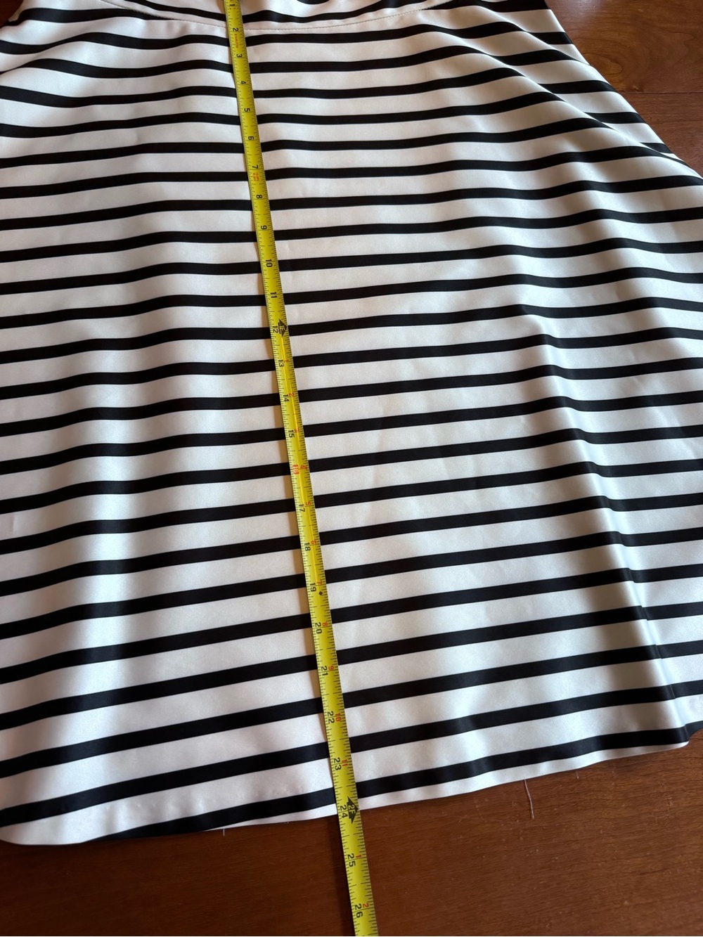 The Limited Striped A line Skirt Satin Size 10 - Picture 7 of 14